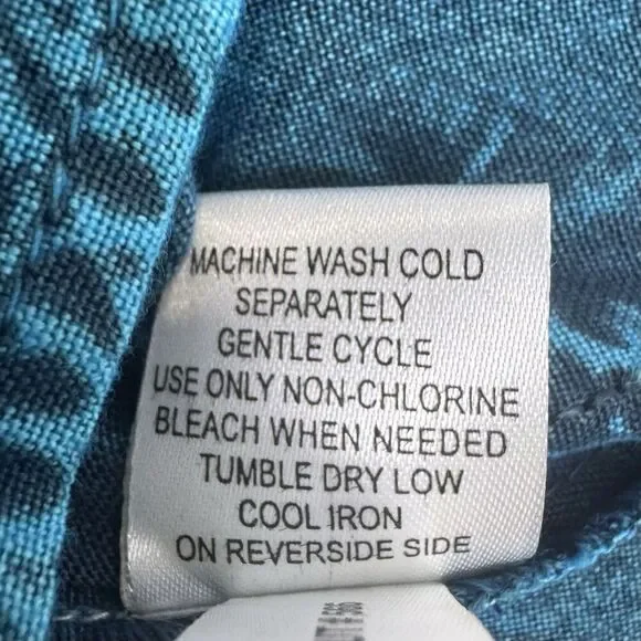 Pyramid Collection Embroidered Renaissance Maxi Dress Size L Blue Bust Tie Goth - Picture 11 of 11